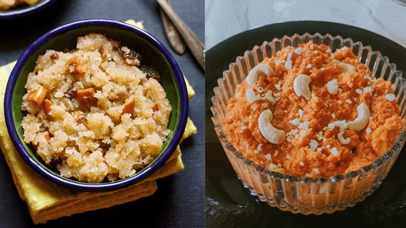 Gajar halwa vs suji halwa