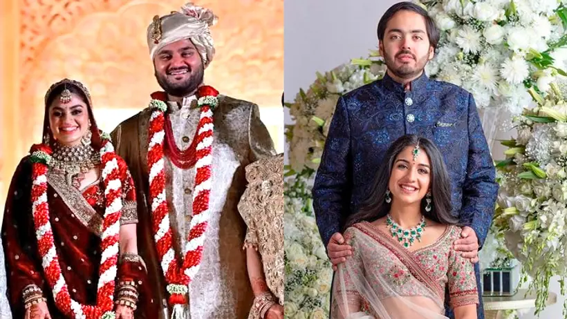 jeet  adani vs anant ambani wedding