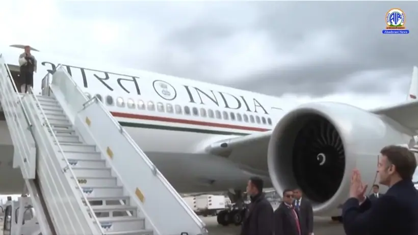 Narendra Modi and Emmanuel Macron