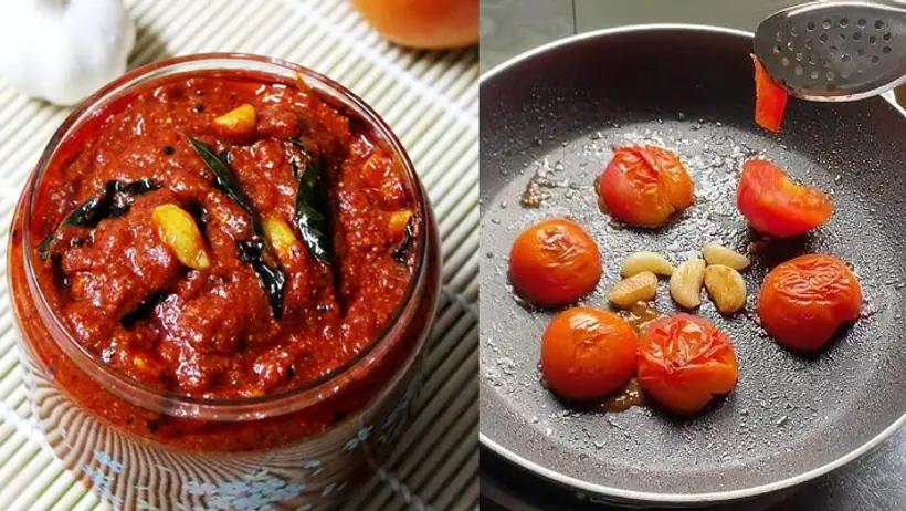 2 minute instant garlic tomato Chutney