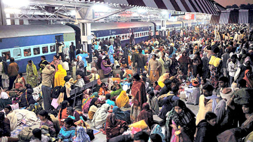 Delhi railway station stampede effect prayagraj trains cancelled pilgrims stranded