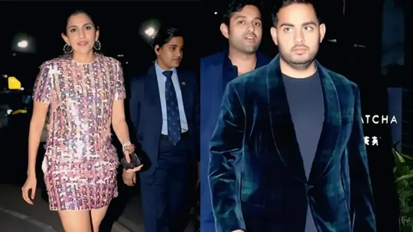 Shloka Ambani Pink Sequence Dress