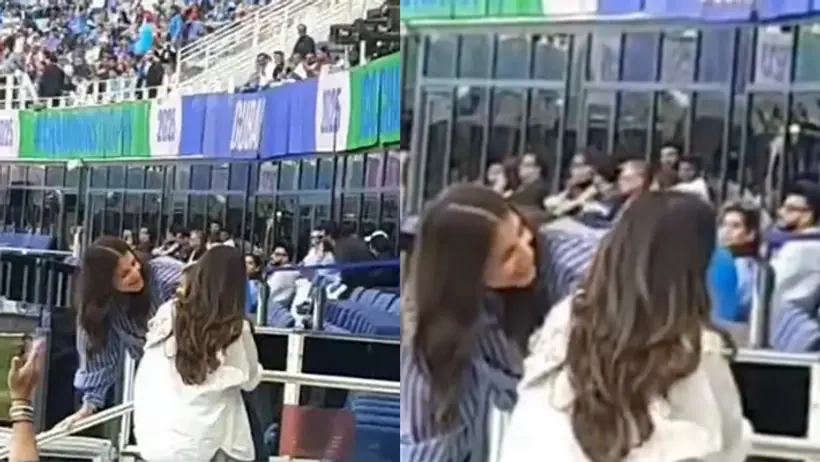 Anushka Sharma plays with Rohit and Ritika son ahaan
