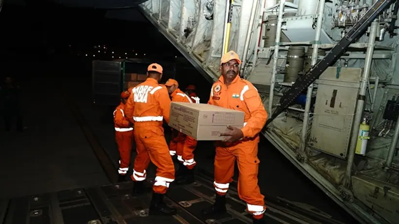 India sent relief material to Myanmar 