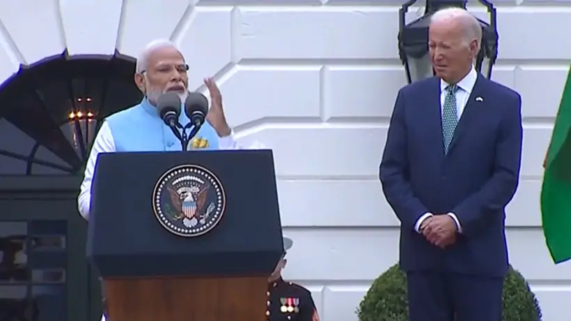 Modi Biden Speech