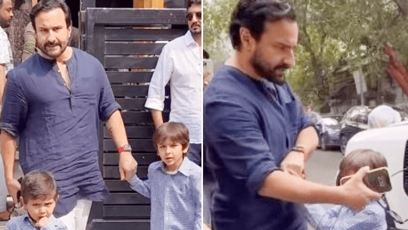 Saif Ali Khan Son Taimur Ali Khan Video