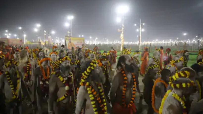 mahakumbh 2025 Basant panchami third amrit snan naga sadhus sangam security