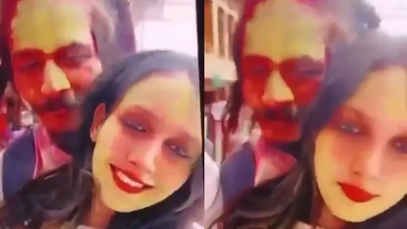 Muskaan Rastogi Holi Celebrations With Lover Sahil Shukla 