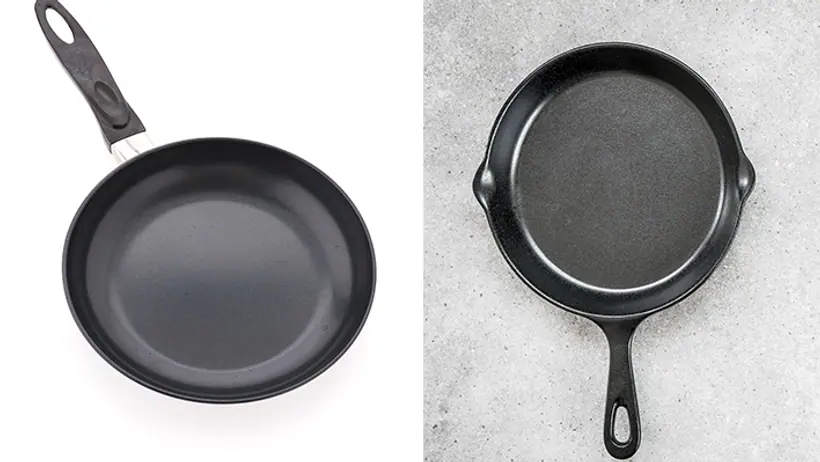 Non stick vs cast iron cookware