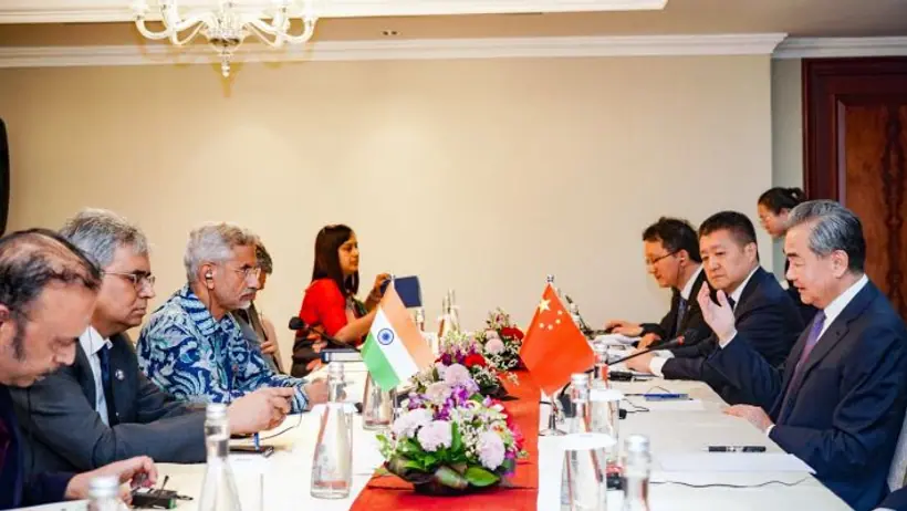 S Jaishankar with Wang Yi