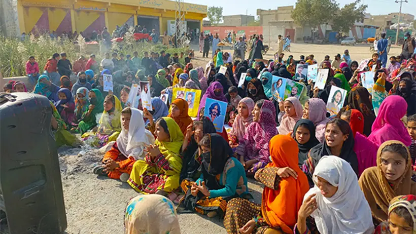 Peaceful protest taking place in Balochistan (Photo/ X@BalochYakjehtiC)