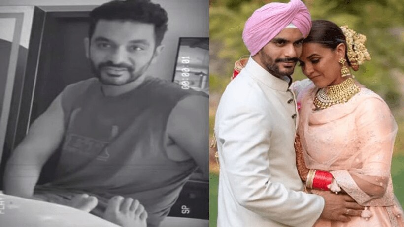 नेहा धूपिया के पैर दबाते हुए छलका अंगद बेदी का 'दर्द', कपल ने कुछ इस अंदाज में मनाई शादी की चौथी सालगिरह