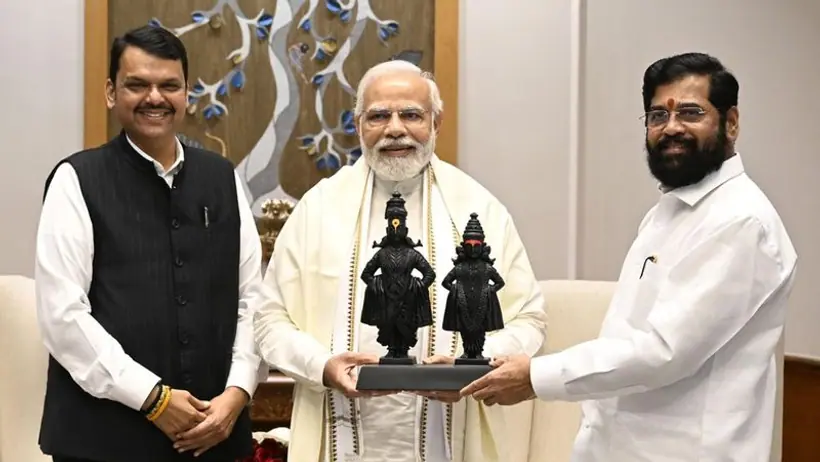 पीएम मोदी से मिले शिंदे, अपने डिप्टी फडणवीस के साथ पहुंचे सीएम ने दिए सारे अपडेट्स