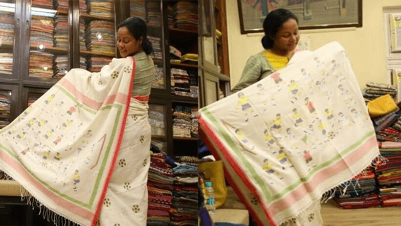 कोलकाता पर चढ़ा फुटबॉल का फीवर, इस फुटबॉल टीम को लेकर बना दी पूरी साड़ी, खरीदने वालों की लगी लाइन