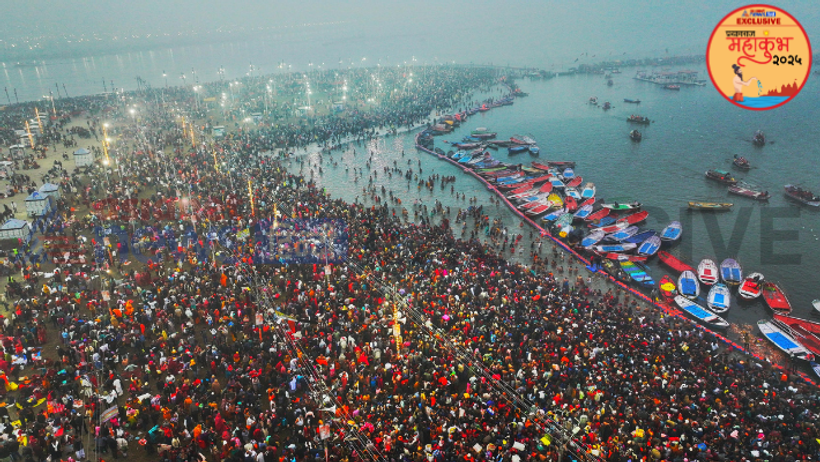 Drone Images Of Mahakumbh 2025