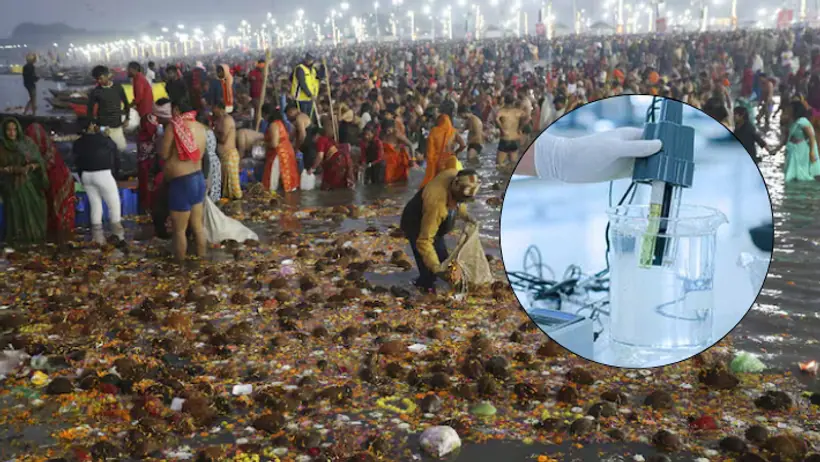 sangam ganga jal quality maha kumbh 2025 water pollution scientists report