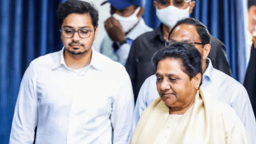 bsp mayawati removed aakash anand from all posts in BSP 