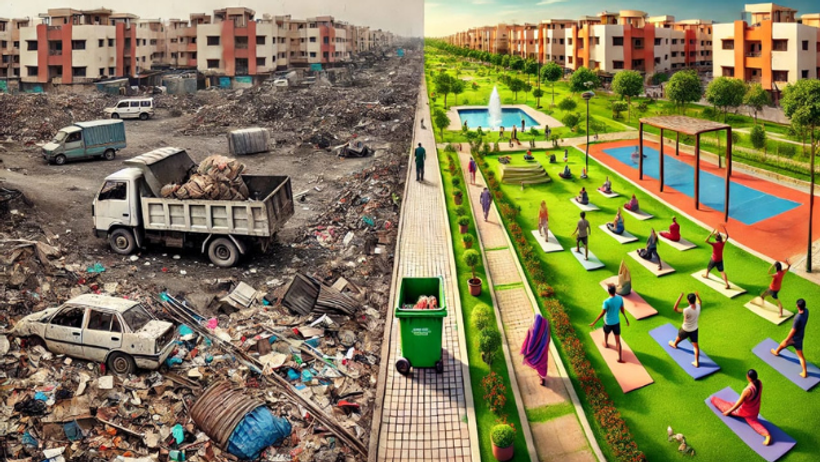 barmer sons build park in memory of father from garbage dump