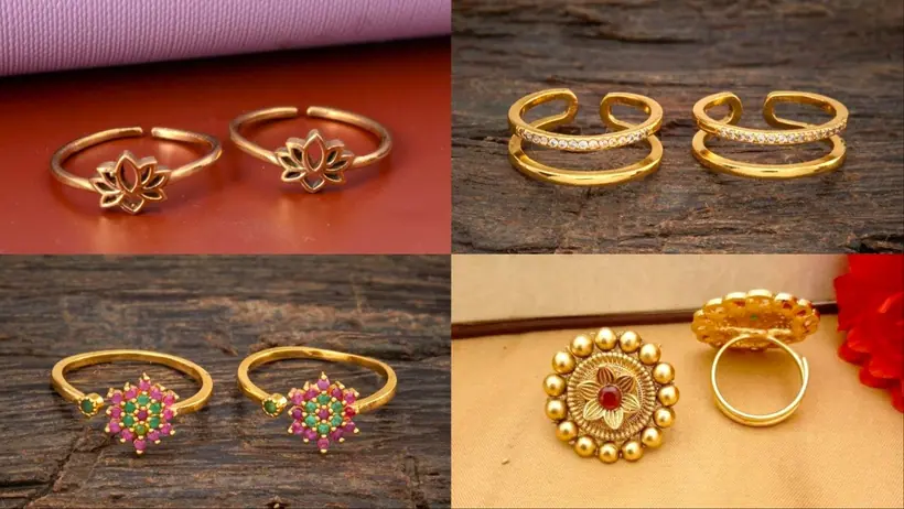 Gold Toe Ring Design